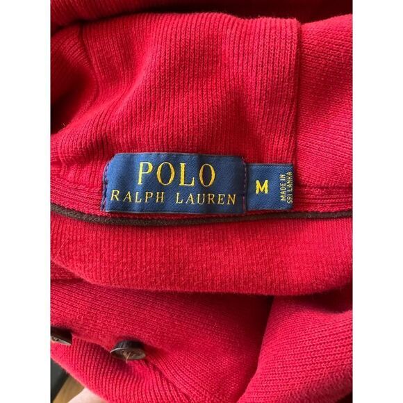 Vintage Polo Ralph Lauren Men's Red Sweater Sz Medium EUC Cotton 41381‎ - Picture 5 of 6